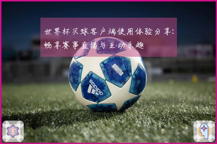 世界杯买球客户端使用体验分享：畅享赛事直播与互动乐趣
